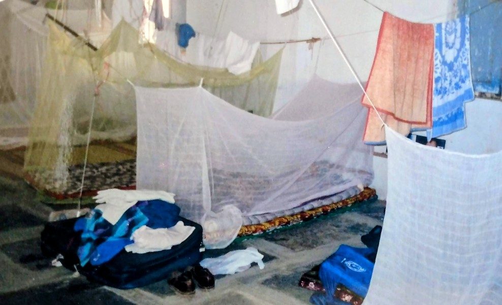 The shed at Puttaparthi, December 1995